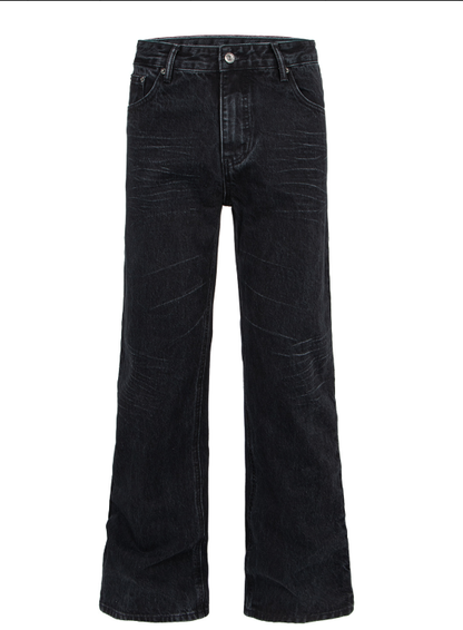 Washed Cat Eye Tapered Fit Pants | Tajstylo