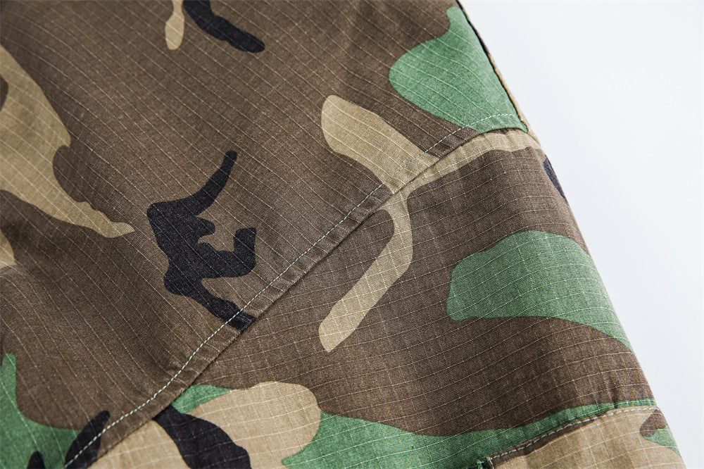 Camouflage Hooded Cotton Jacket | Tajstylo