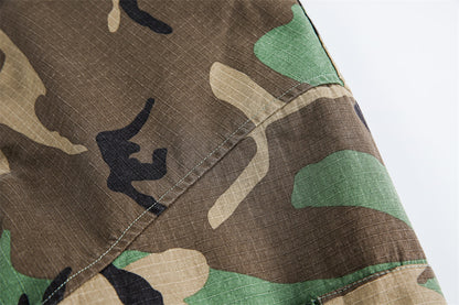 Camouflage Hooded Cotton Jacket | Tajstylo