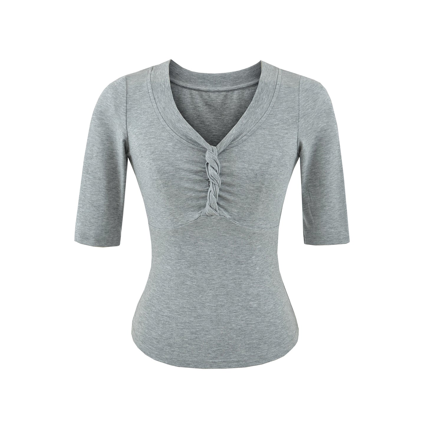 V-Neck Short Sleeve Top for Women | Tajstylo
