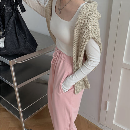 Slim Fit Long Sleeve Square Neck Top | Tajstylo
