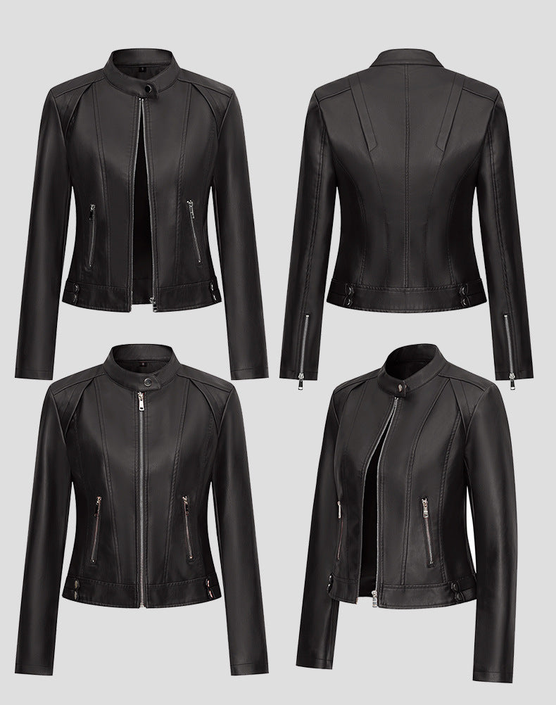 Standing Collar Short Jacket | Tajstylo