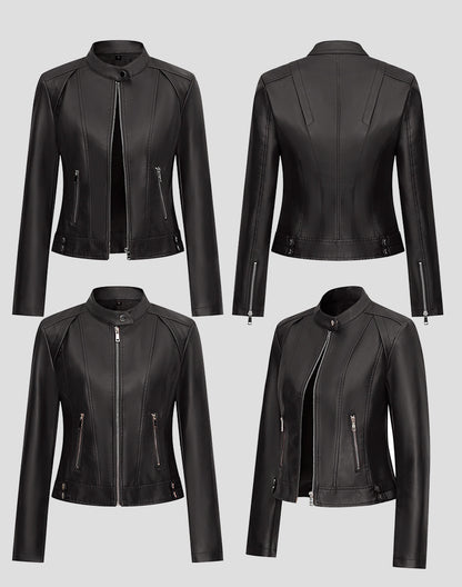 Standing Collar Short Jacket | Tajstylo