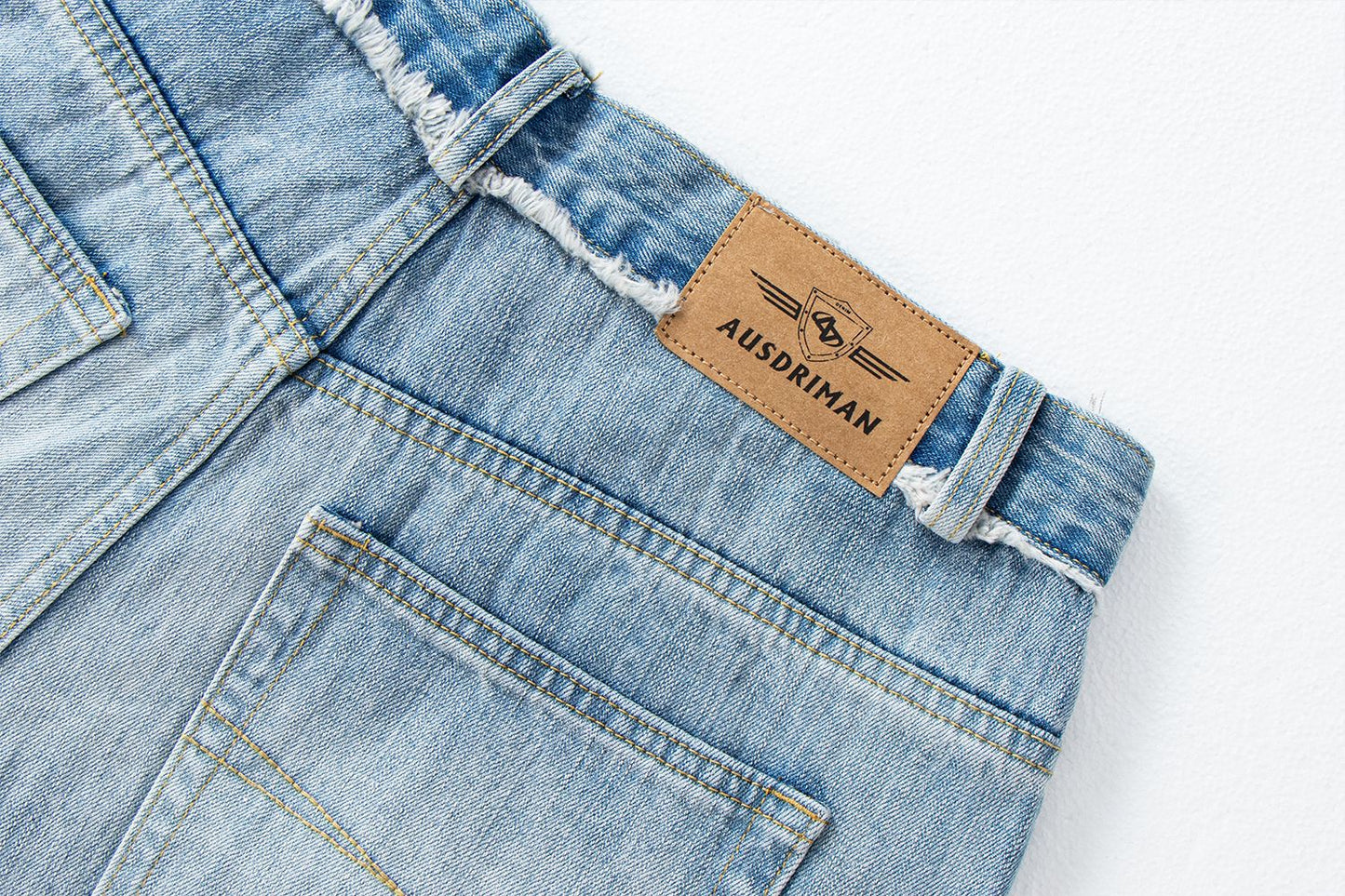 Distressed Loose Fit Straight Leg Jeans | Tajstylo