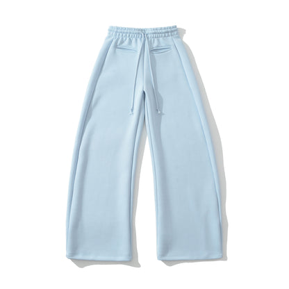 Woman wearing Drawstring Wide Leg Pants in a casual setting