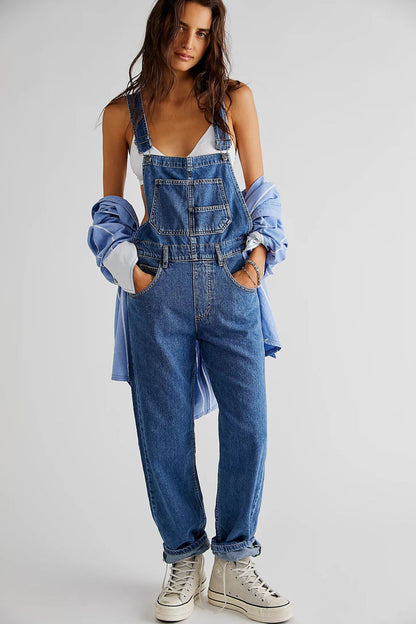 Strap Denim Pants for Women | Tajstylo