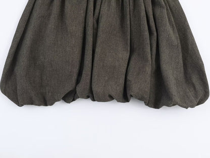 Versatile Balloon Silhouette Mini Dress | Tajstylo