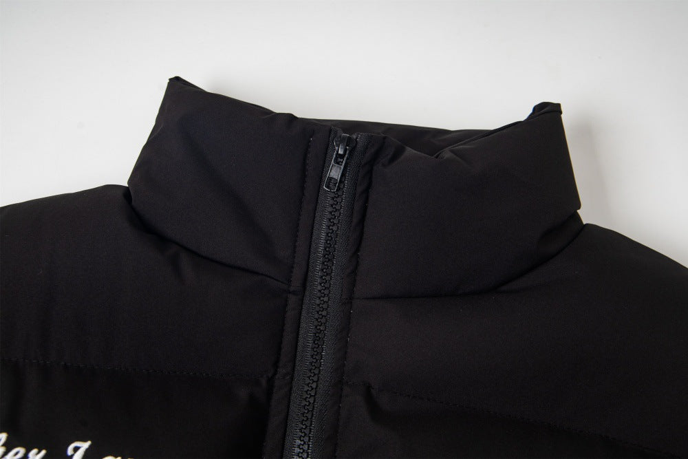 High Collar Zip-Up Winter Jacket | Tajstylo