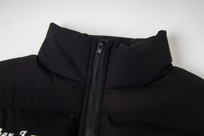 High Collar Zip-Up Winter Jacket | Tajstylo