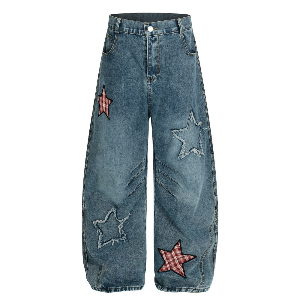 Washed Denim Pants | Tajstylo