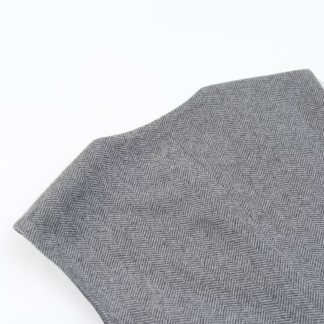 Herringbone A-Line Vest and Flared Leggings Set | Tajstylo