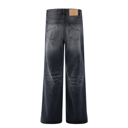 Woman wearing Women's Cowboy Straight Leg Denim Pants in an urban setting