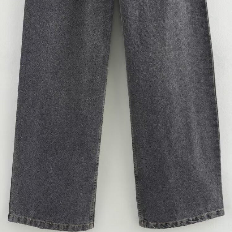 High Waist Full Length Wide Leg Pants | Tajstylo