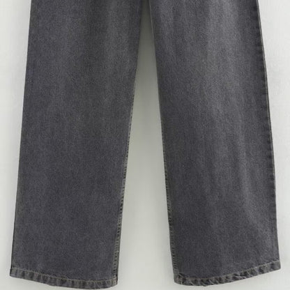 High Waist Full Length Wide Leg Pants | Tajstylo