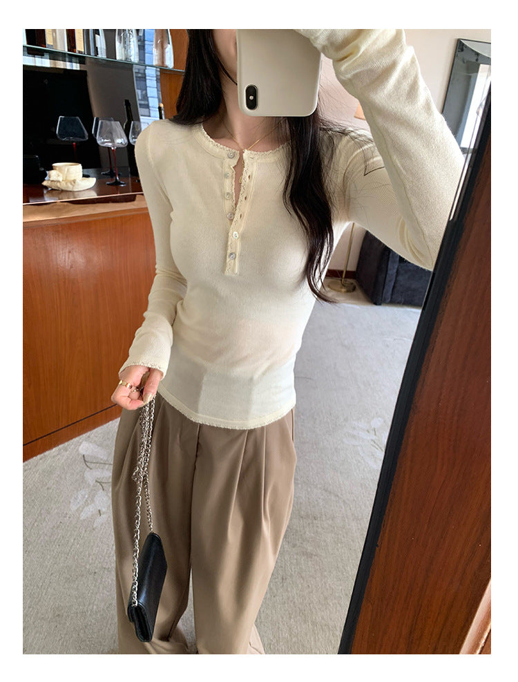 Long Sleeve Knit Top for Women | Tajstylo