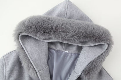 Casual Wool Blend Coat | Tajstylo