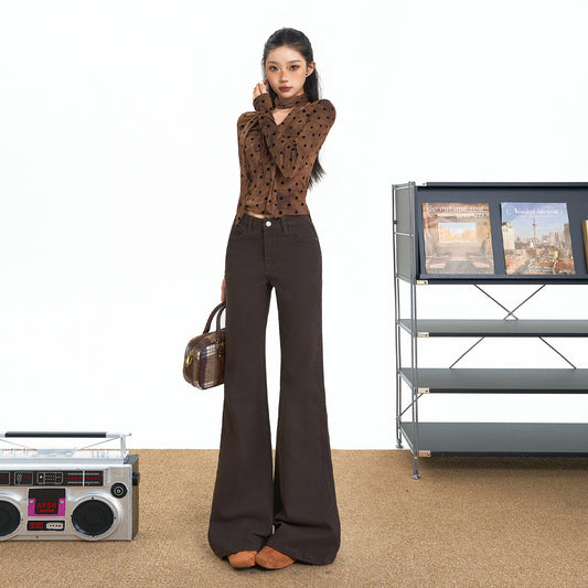 High-Waisted Flared Jeans | Tajstylo