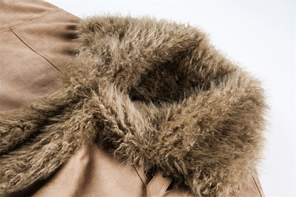 Fur Integrated Cotton Jacket | Tajstylo