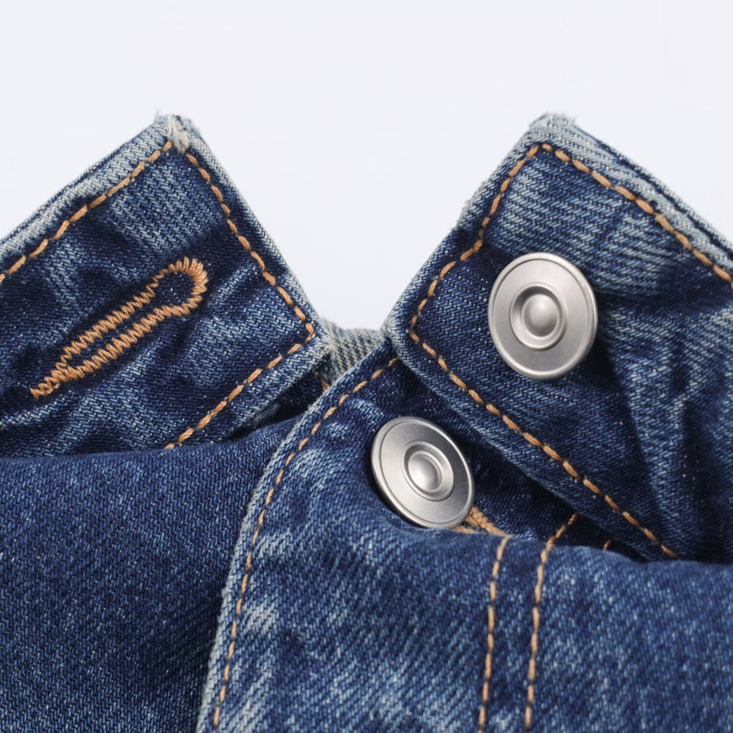 Mid Waist Ripped Straight Leg Jeans | Tajstylo