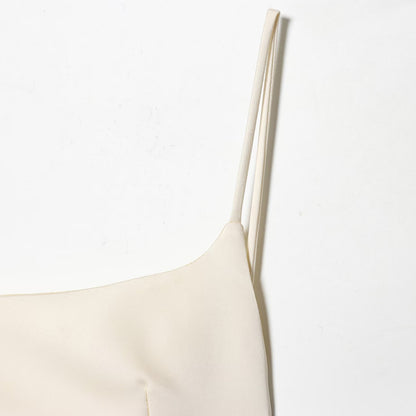 Woman wearing One Shoulder Midi Dress in a casual setting
