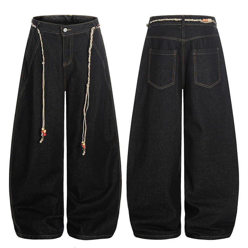 Pleated Wide Leg Casual Pants | Tajstylo