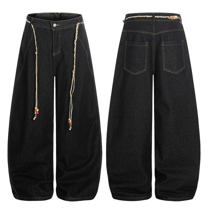 Pleated Wide Leg Casual Pants | Tajstylo