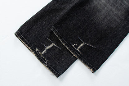 Distressed Vintage Combat Denim Pants | Tajstylo
