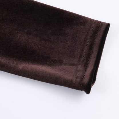 Wrinkled Velvet Midi Dress | Tajstylo