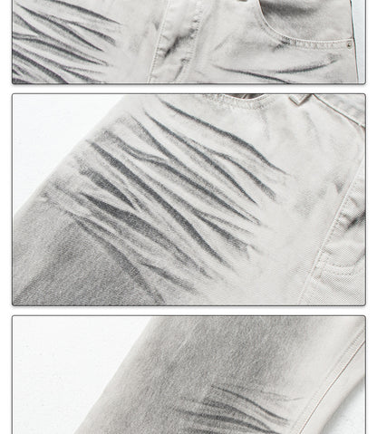 Distressed Flared Denim Pants | Tajstylo