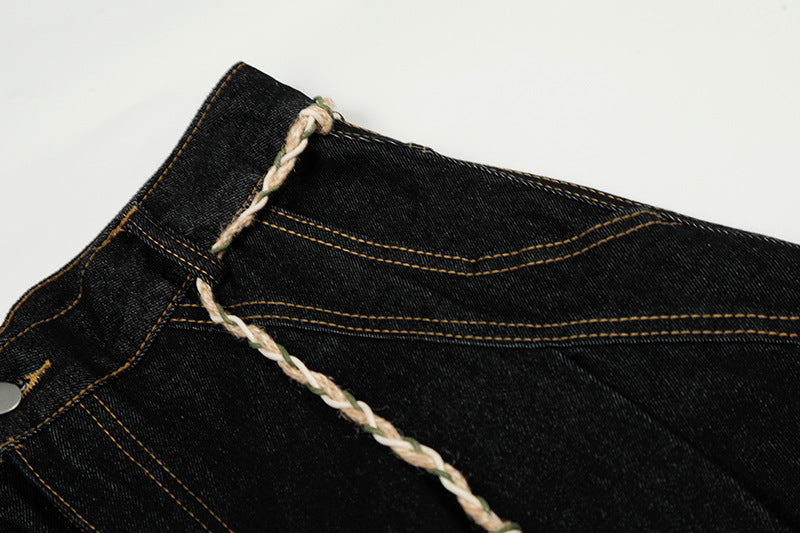 Pleated Wide Leg Casual Pants | Tajstylo