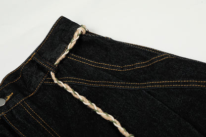 Pleated Wide Leg Casual Pants | Tajstylo