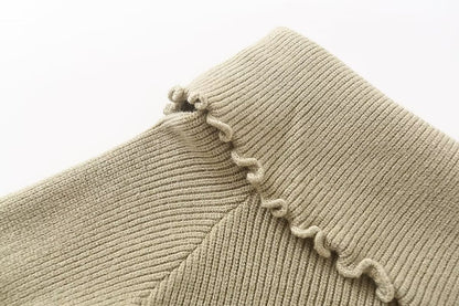 Off Shoulder Long Sleeve Sweater | Tajstylo