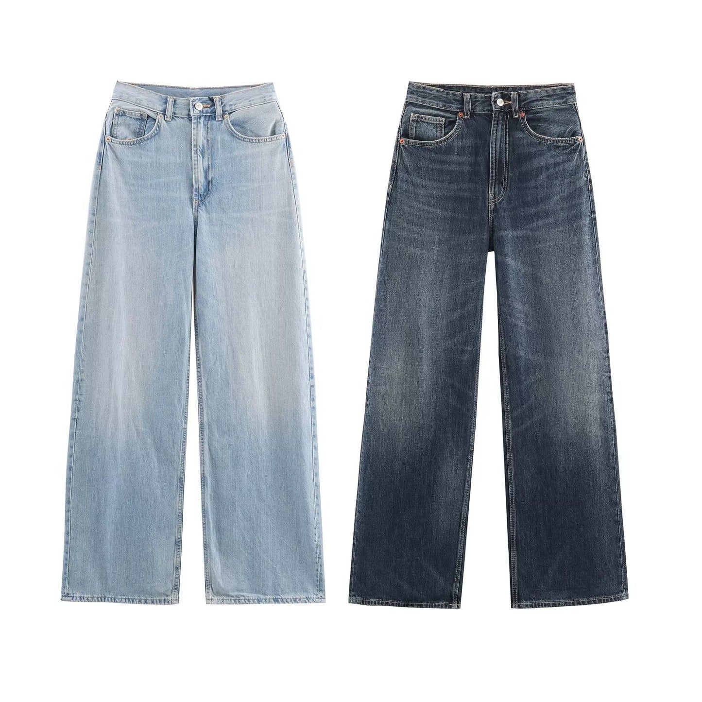 Casual Wide Leg High Waist Pants | Tajstylo