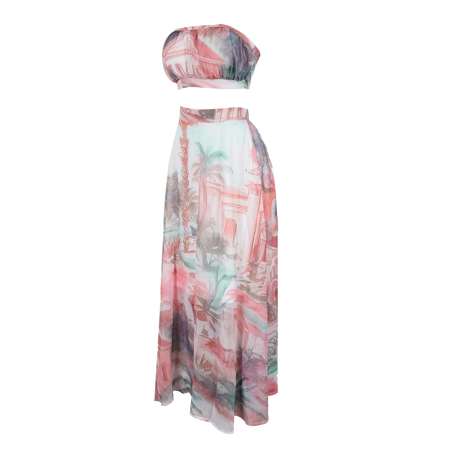 Casual Printed Two-Piece Set | Tajstylo