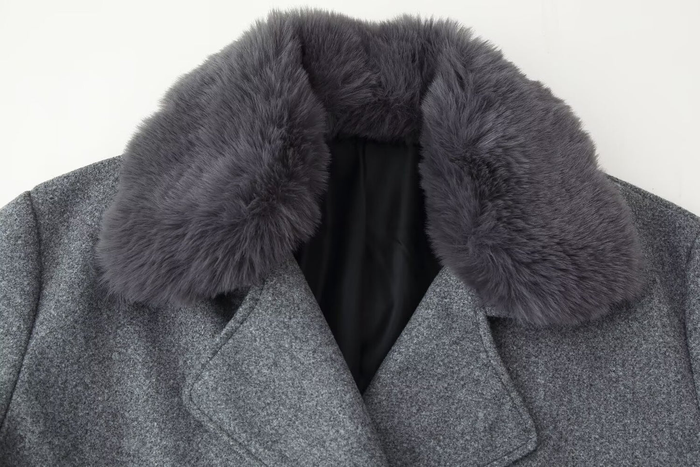 Casual Wool Blend Coat | Tajstylo