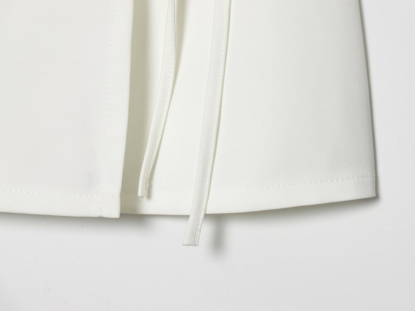 Fitted Suit Dress Wrap Waist A-Line Mini Skirt | Tajstylo