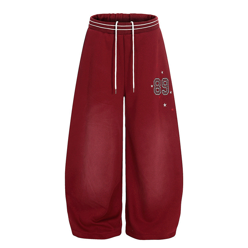 Pleated Fleece-Lined Wide Leg Sweatpants | Tajstylo