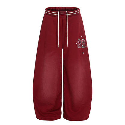 Pleated Fleece-Lined Wide Leg Sweatpants | Tajstylo
