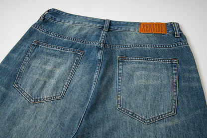 Edgy Square Stud Denim Pants | Tajstylo