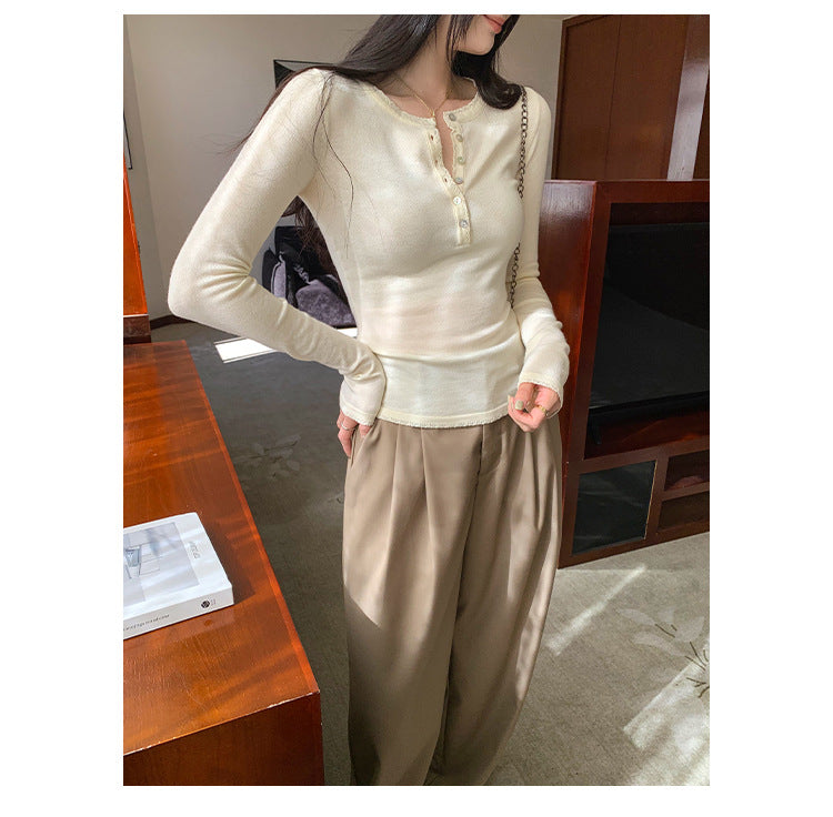 Long Sleeve Knit Top for Women | Tajstylo