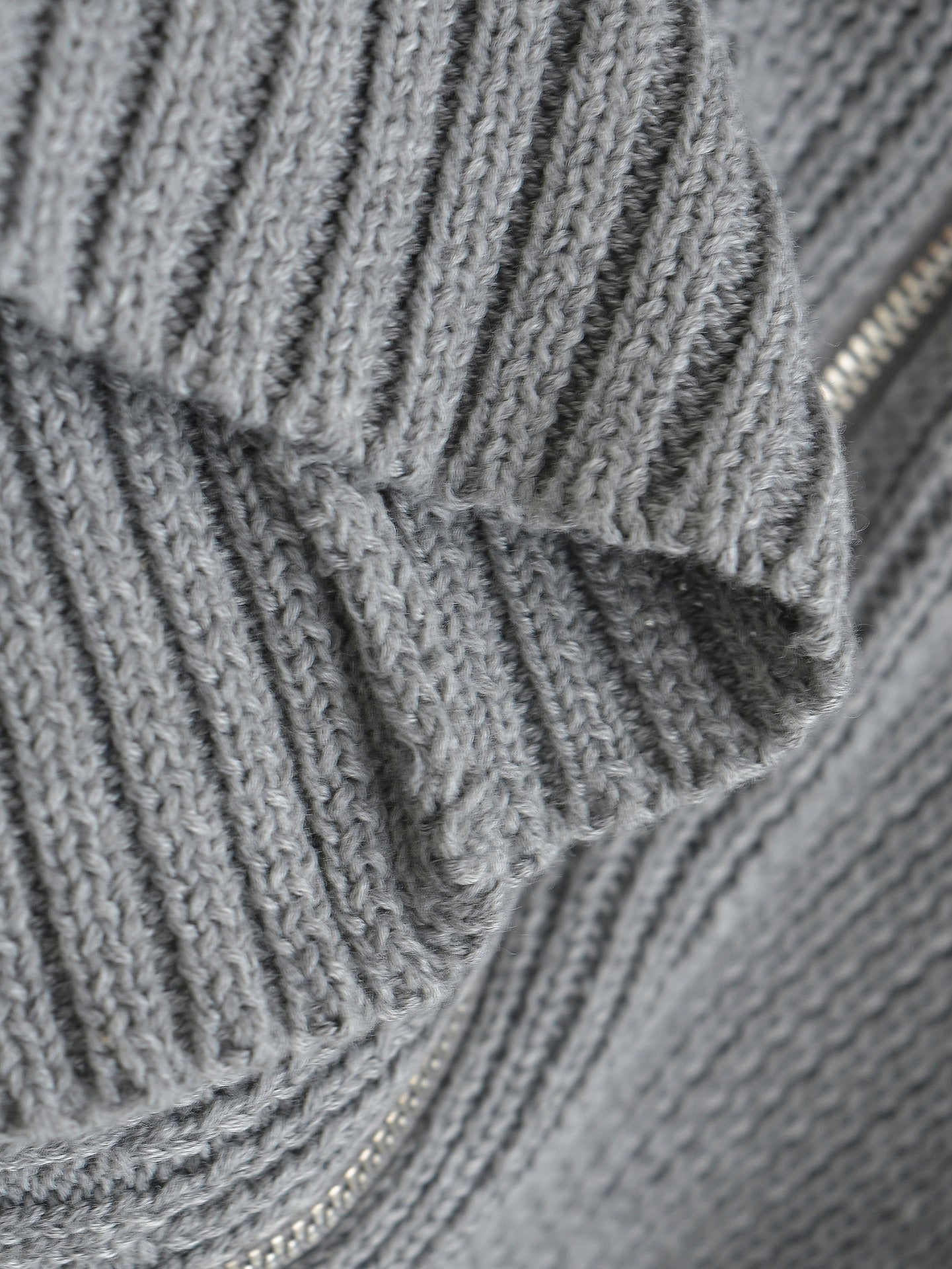 Zipper Hooded Cardigan Sweater | Tajstylo