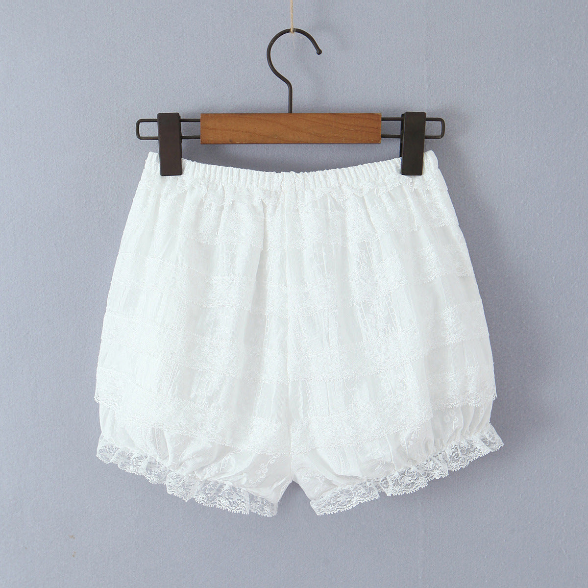 Baby Collar Pleated Top and Cake Layer Shorts Set | Tajstylo