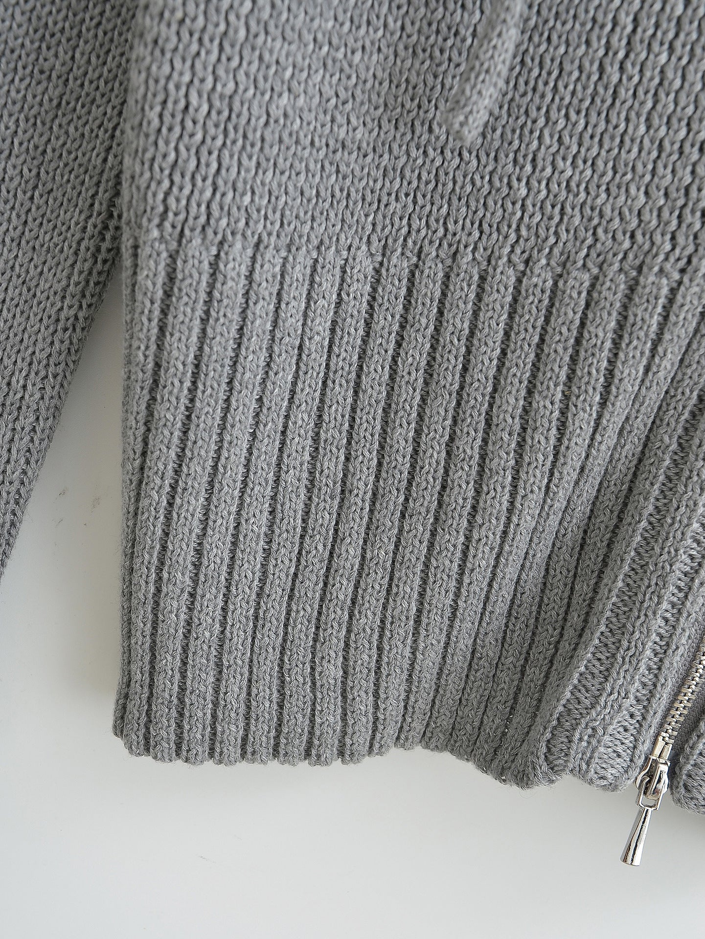 Zipper Hooded Cardigan Sweater | Tajstylo
