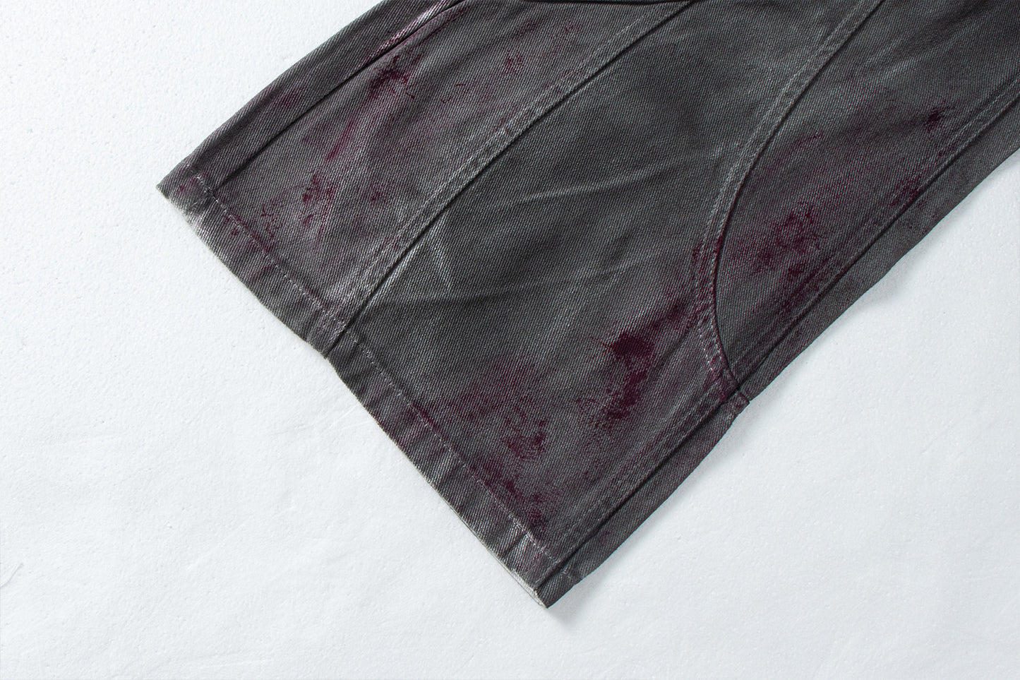 Distressed Dyed Wide Leg Jeans | Tajstylo