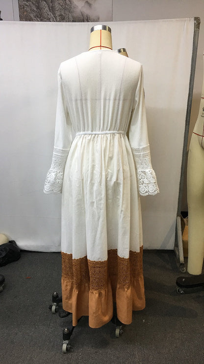 Vintage Western Bohemian Long Dress | Tajstylo