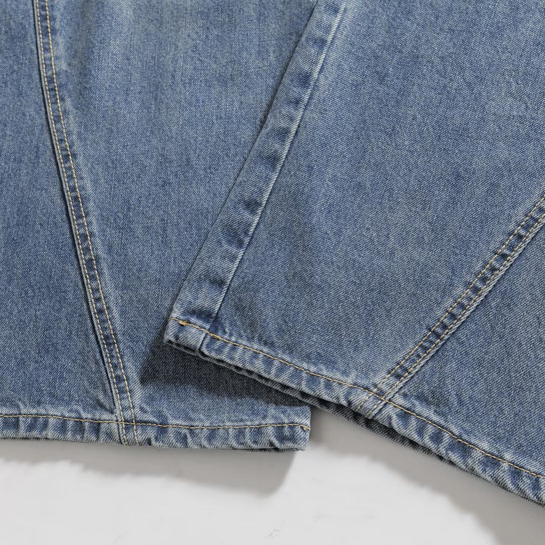 Woman wearing Classic Denim Jeans in a casual setting
