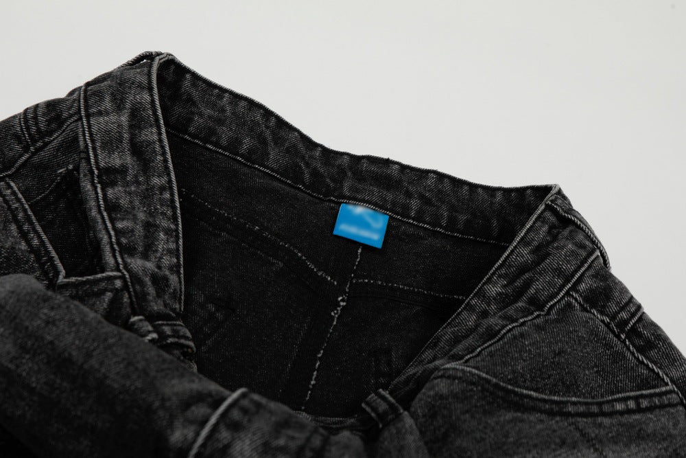 Color Blocked Denim Pants | Tajstylo