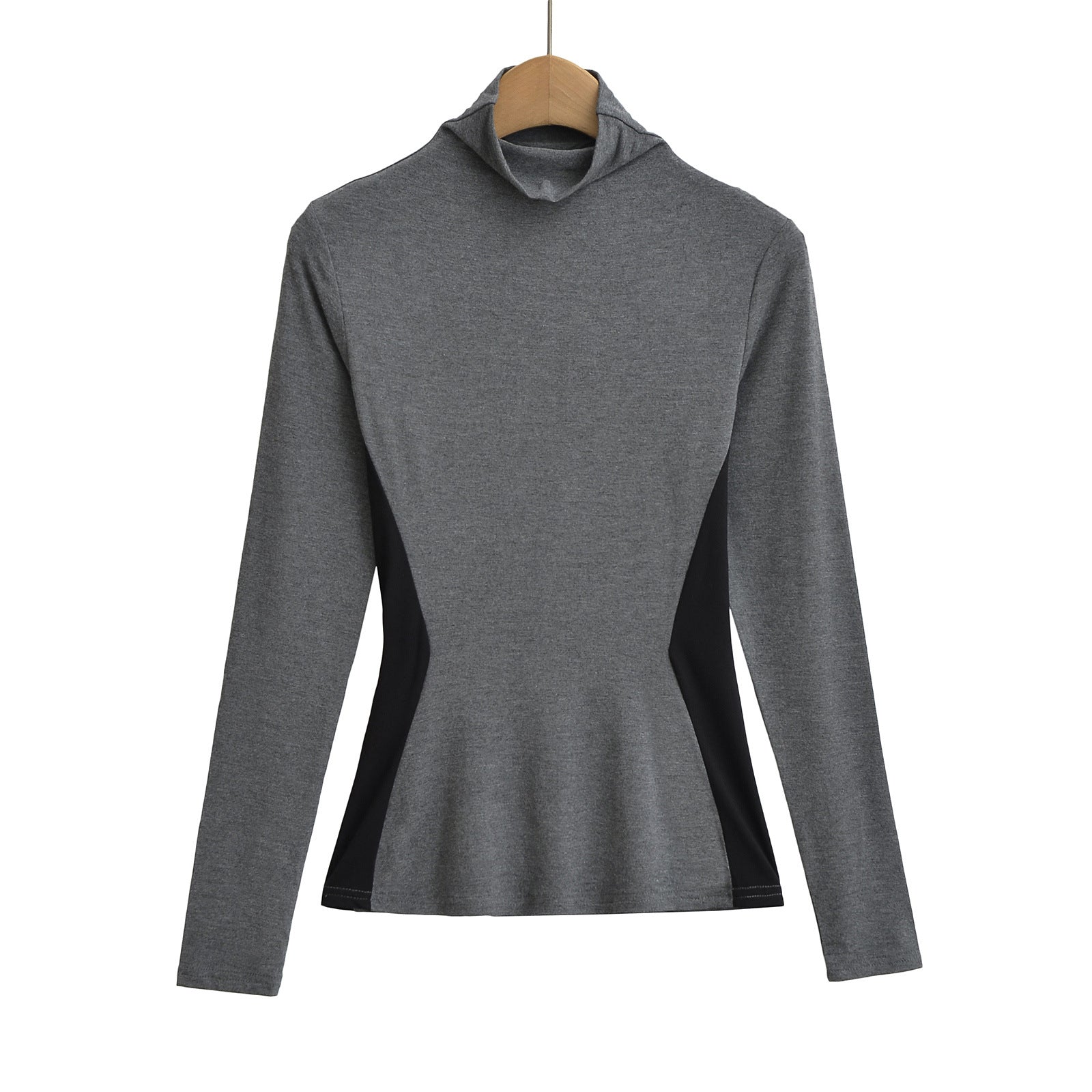 Woman wearing Elastic Waist Slimming Long Sleeve Top in a casual setting