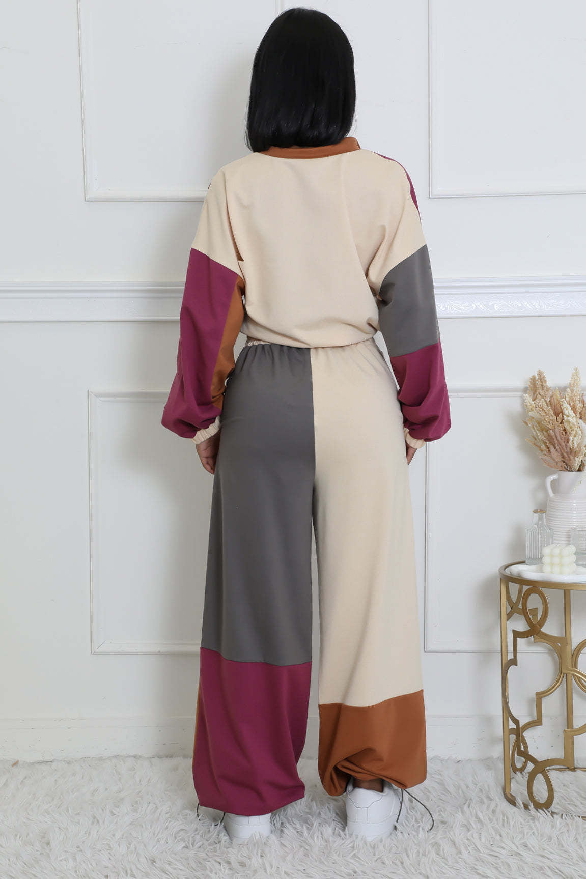 Sporty Woven Two-Piece Set | Tajstylo