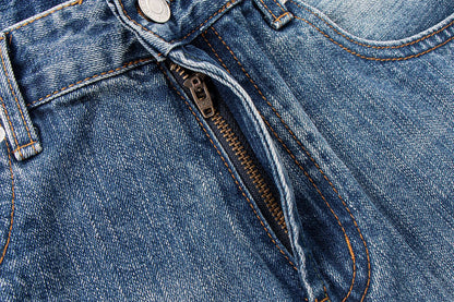 Vintage Bamboo Texture Loose Fit Jeans | Tajstylo